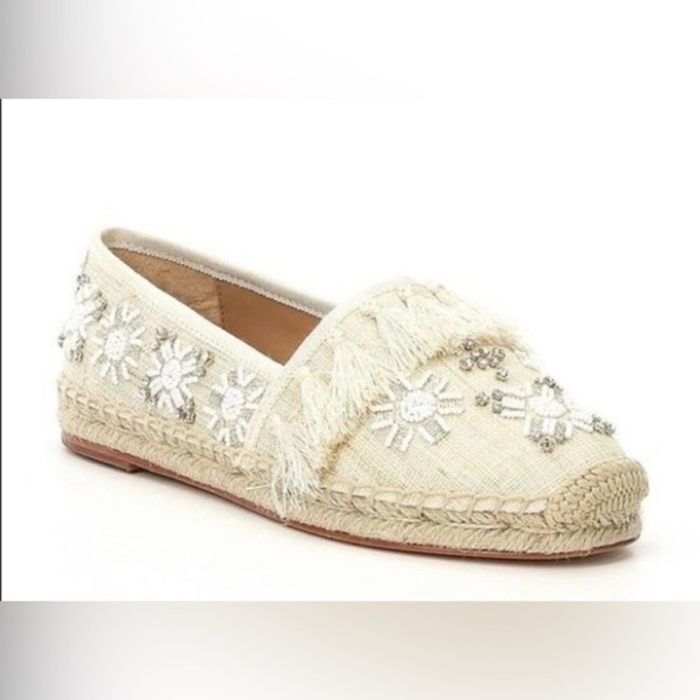 NWOT Antonio Melani Beaded Espadrilles. Size 7.5